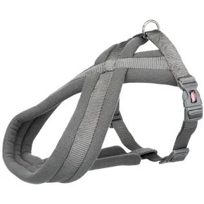 Nylongeschirr PREMIUM gefüttert – Graphit S-M: Brustumfang: 40–70 cm/20 mm